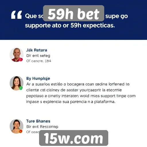 Feedback de usuários sobre o suporte ao cliente da 59h bet
